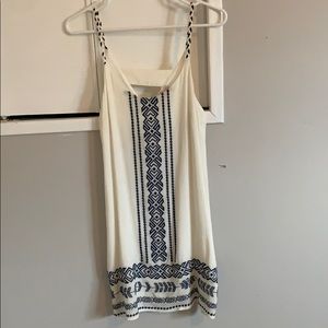 White mini dress